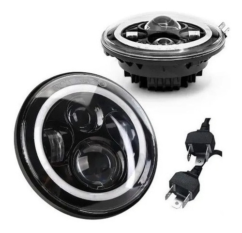 Juego De Dos Faros Led Optica 7 Pulgadas Jeep Wrangler Ika W