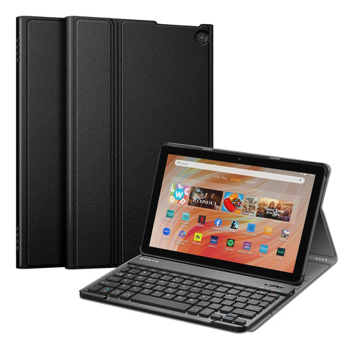 Funda Con Teclado Para La Nueva Tableta Amazon Fire Hd 10