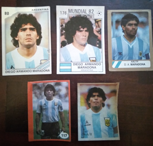 Barajitas Varias Diego Armando Maradona Incluye Rc Panini 
