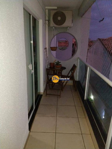 Excelente Apartamento Com 2 Dormitórios À Venda, 80 M² Por R$ 295.000,00 - Recreio - Rio Das Ostras/rj - Ap0703