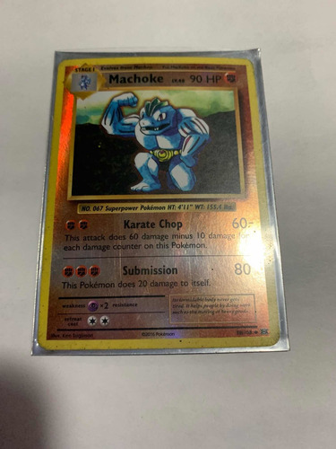 Carta Pokémon De Primera Edición Machoke (Usado)
