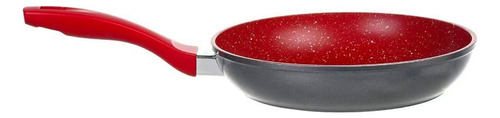 Sartén Redonda Flavor Stone 28 Cm 7 Capas Antiadherente Rojo