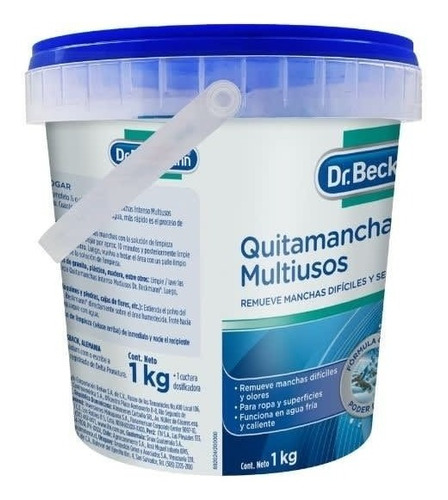 Dr. Beckmann Quitamanchas Intenso Multiusos En Pote - 1kg