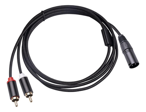 Xlr A Doble Cable Macho Y Splitter Cable Alta 1m