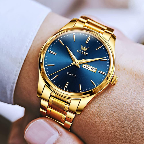 Olevs Relojes De Oro Para Hombres Reloj De Oro Para Hombre D