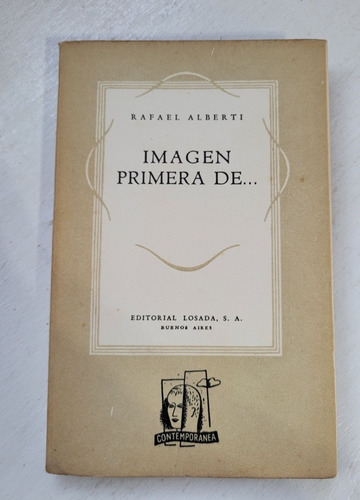 Libro Imagen Primera De... - Rafael Albert #h13