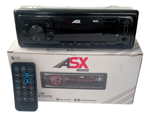 Som Automotivo Asx Mp3 Player Standard 1 Usb E Bluetooth