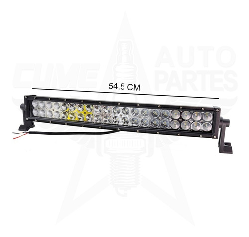 Barra Curva 40 Leds Hiperleds 120w 12v 54.5cm Iol