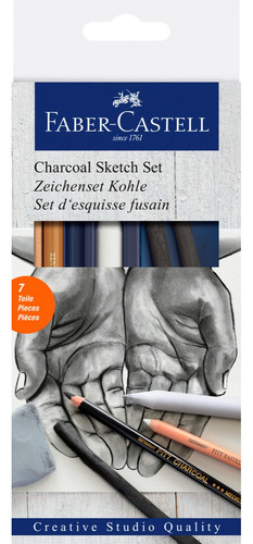 Set De Dibujo Carbones Faber-castell 7 Piezas