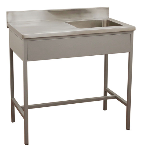 Mesa Pasteur Con Tarja 100% Acero Inoxidable Marca Tym