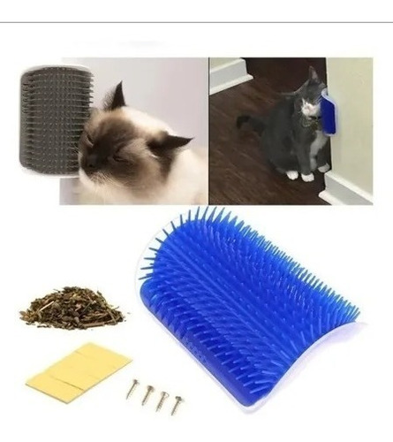 Imagen 5 de 7 de Cepillo De Esquina Catnip, Autocepillo Para Gatos