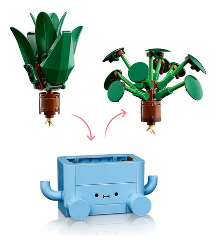 Lego® Botanicals Plantas Felices 10349 Set Kit Construcción