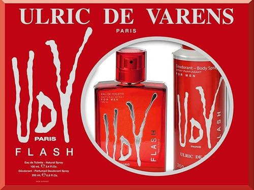 Set Ulric De Varens Flash Edt Y Desodorante Hombre