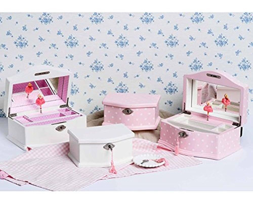 Elle Bailarina Musica Joyeria Caja Con Cerradura Pequeño