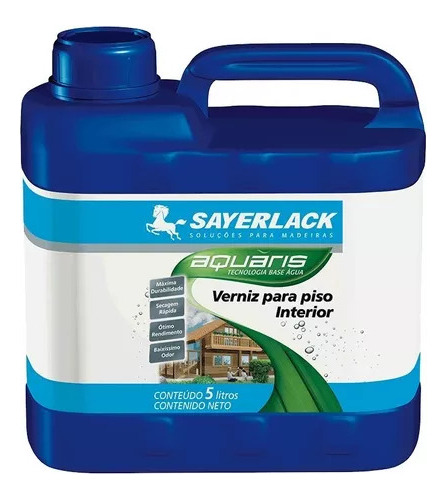 Plastificante Barniz Para Pisos Sayerlack Al Agua 5 Litros