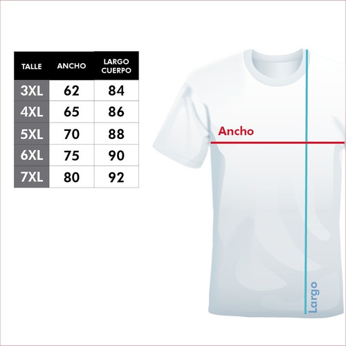 Pack X10 Remeras Talles Grandes Algodón 24/1 Peinado 3 A 7xl
