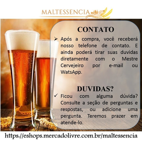 Cerveja Artesanal Honey Porter C/mel Kit Extrato 1kg 4 Kits