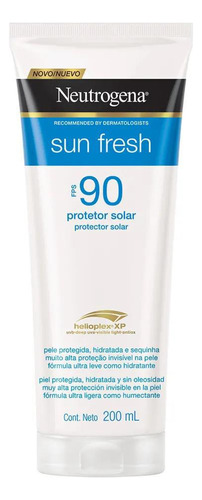 Protetor Solar Neutrogena Sun Fresh Fps 90 - 200ml