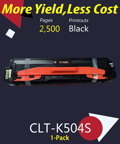 (1-pack, Negro) Compatible K504s 504s Cartucho De Tóner Clt-