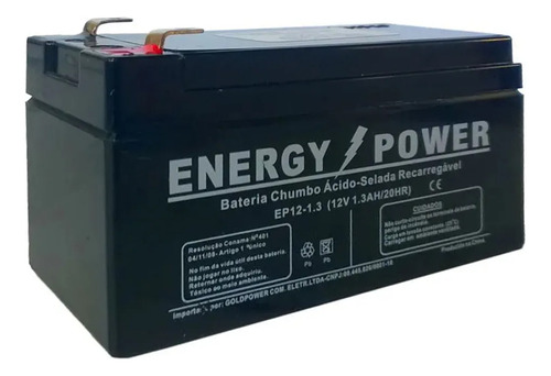 Central De Alarme 6 Laços X 12vcc Com Bateria 12v 1.3ah