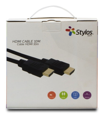 Stylos Cable Hdmi Full Hd 1080p Alta Definicion 10 Metros