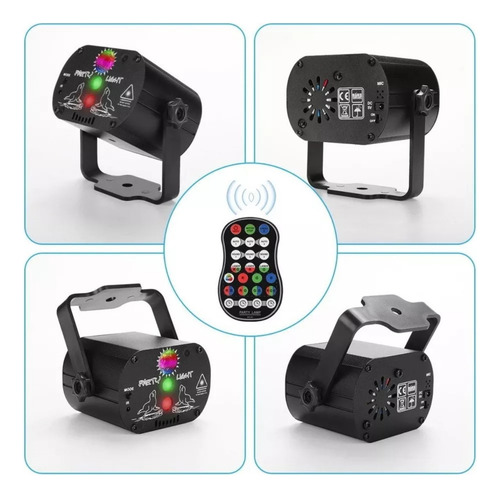 Projetor Strobo Led Luzes Laser Para Festas 60 Padrões Dj Flash Rgb 110v/220v