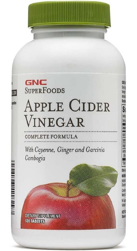 Vinagre De Sidra De Manzana Gnc 120 Tabletas