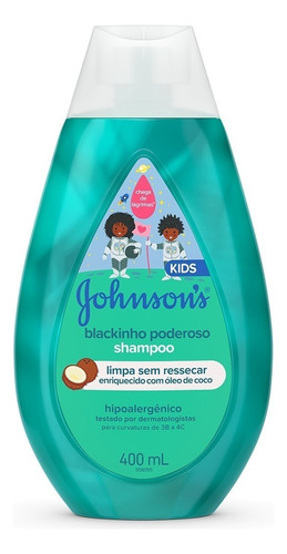 Shampoo Infantil Johnson Baby Blackinho Poderoso 400ml