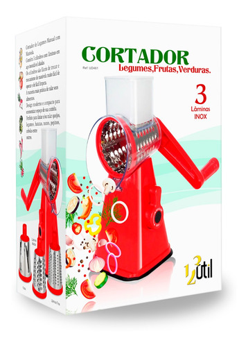 Imagem 1 de 6 de Cortador, Fatiador De Legumes E Alimentos, Ralador