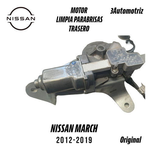 Motor  Limpiaparabrisas Trasero Nissan March 2012-2019