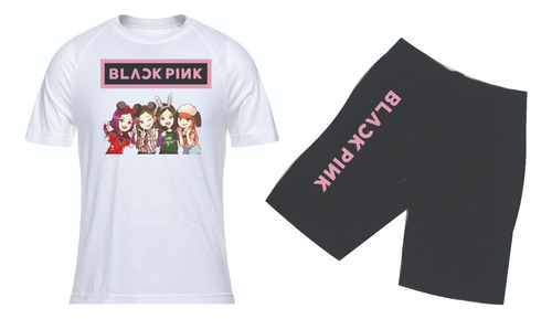 Conjuntos Camiseta Y Pantaloneta Kpop Black Pink Integrantes