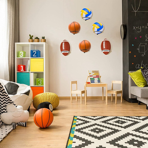 Soporte De Almacenamiento De Pared Para Cesta, Paquete De 6