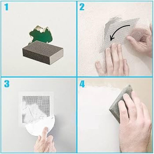 Malla Adhesiva Reparacion Techo Pared Yeso Durlock 10x10 Cm