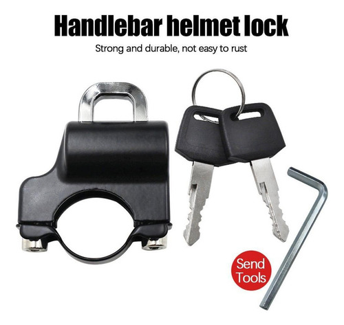 Candado Antirrobo Para Casco De Motocicleta Elegante Y Resis