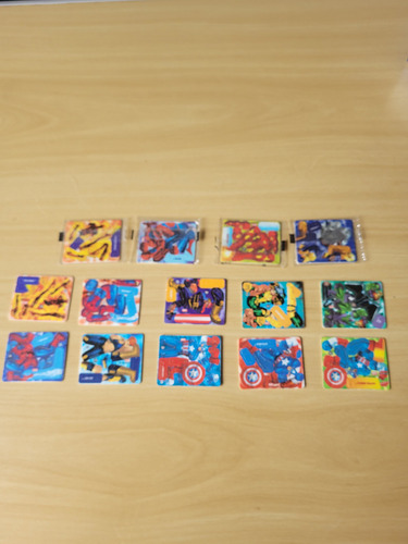 Lote De 14 Montáveis Elma Chips Marvel (Usado)
