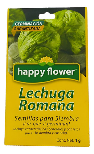 Semillas De Lechuga Romana Happy Flower Para Hortalizas