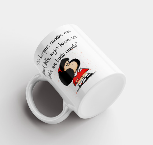 Taza Mafalda, Diseños Varios Con Frases, Cerámica.