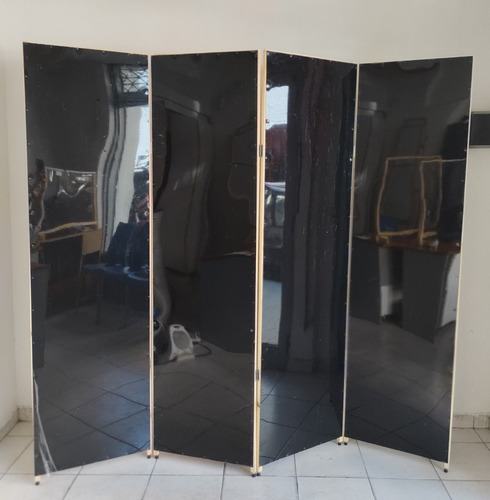 Imagen 4 de 4 de Biombo Plegable Separador Ambiente Divisor De 4 Hojas