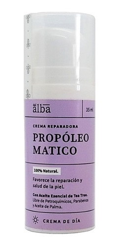 Imagen 1 de 5 de Crema Reparadora Propóleo Matico - Del Alba