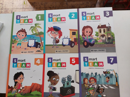 Pack Smart Team Robótica Y Programación 6 Libros - Logos 