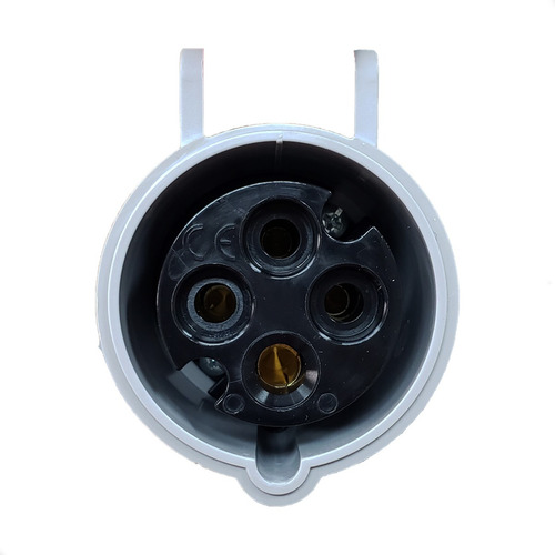Ficha Industrial Hembra Acople Scame 3p+t 32a 6h Ip44 Rojo