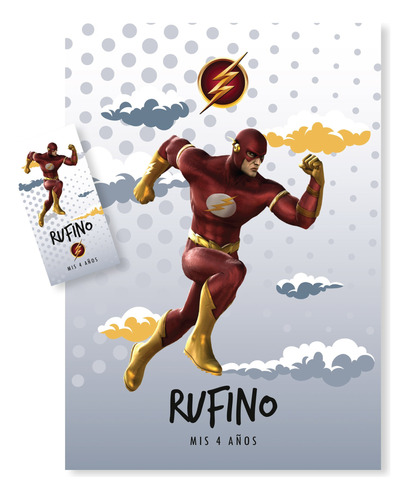 Kit Imprimible Superheroes - Flash - Candy Bar