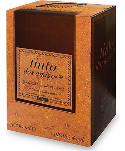 Vinho Português Tinto Dos Amigos Bag In Box 5 Litros