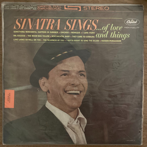 Vinilo Sinatra Sings Of Love And Things