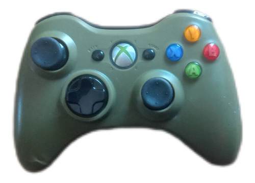 Control Original Para Xbox 360 Verde Edición Halo 3 