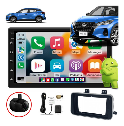 Kit Multimidia Kicks 2018 Ios Android Auto Car Play Gps 9pol