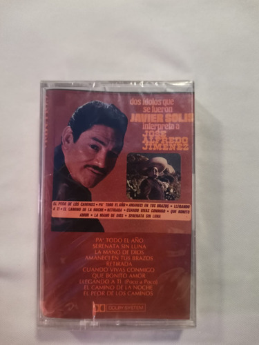 Cassette Javier Solis Interpreta A Jose Alfredo Jimenez