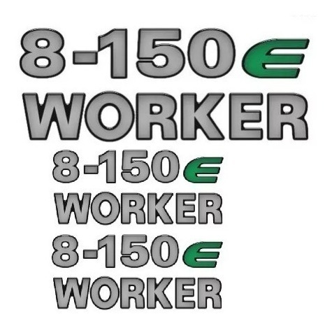 Emblema Adesivo 8150e Worker Caminhao Vw Kit