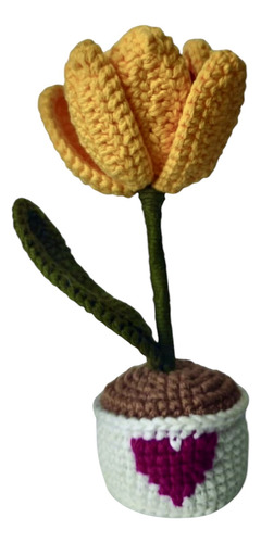 Amigurumi Flores Tulipán Planta Tejido A Mano A Crochet