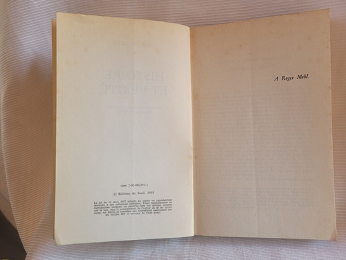 Histoire Et Verite Paul Ricoeur Editions Du Seuil En Frances